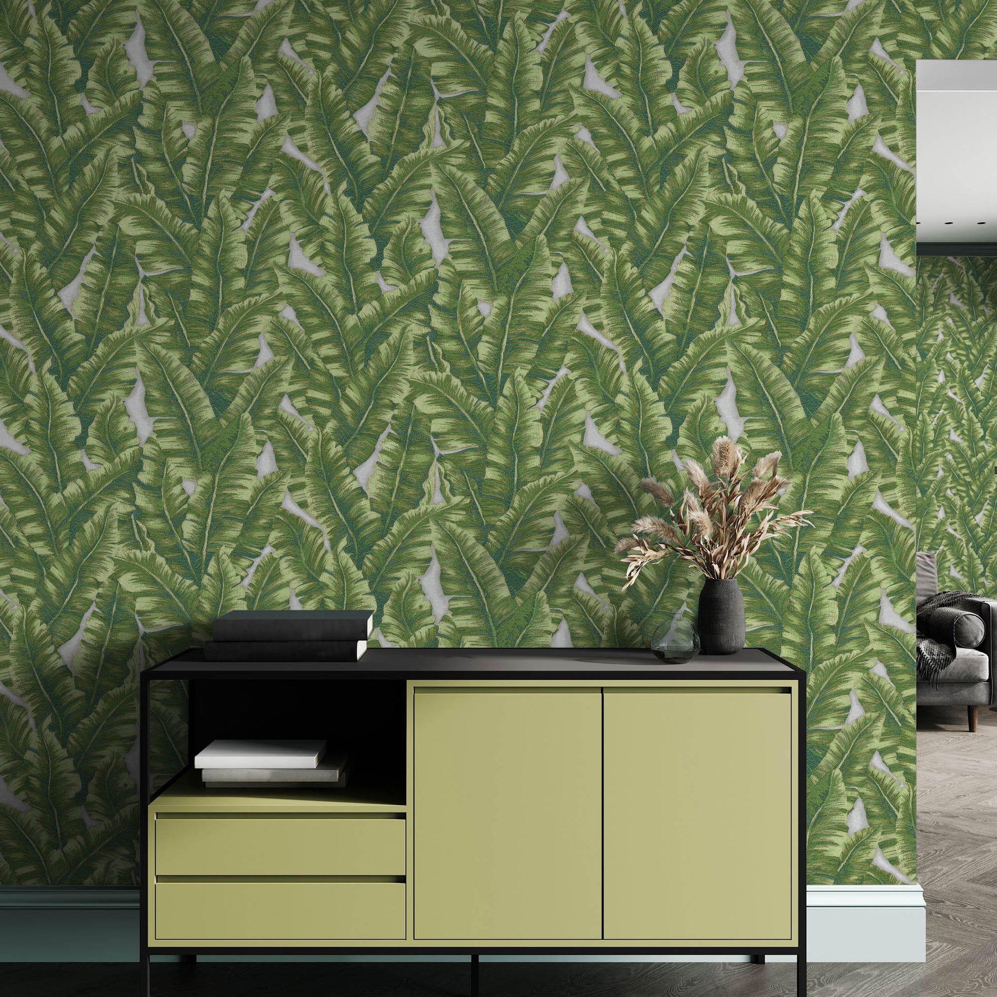 Vera Bloom Herbal Gentle Botanical Wallpaper by La Belle Maison