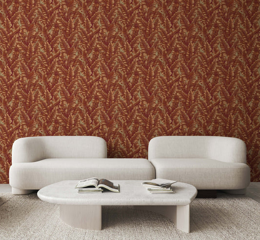 Vera Bloom Mushroom Garden Floral Wallpaper by La Belle Maison