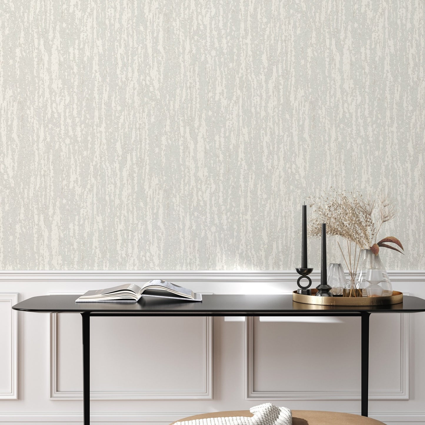 Vera Bloom Shell Romantic Floral Wallpaper by La Belle Maison