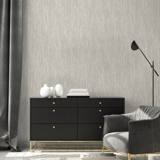 Vera Bloom Ash Soft Bloom Wallpaper by La Belle Maison