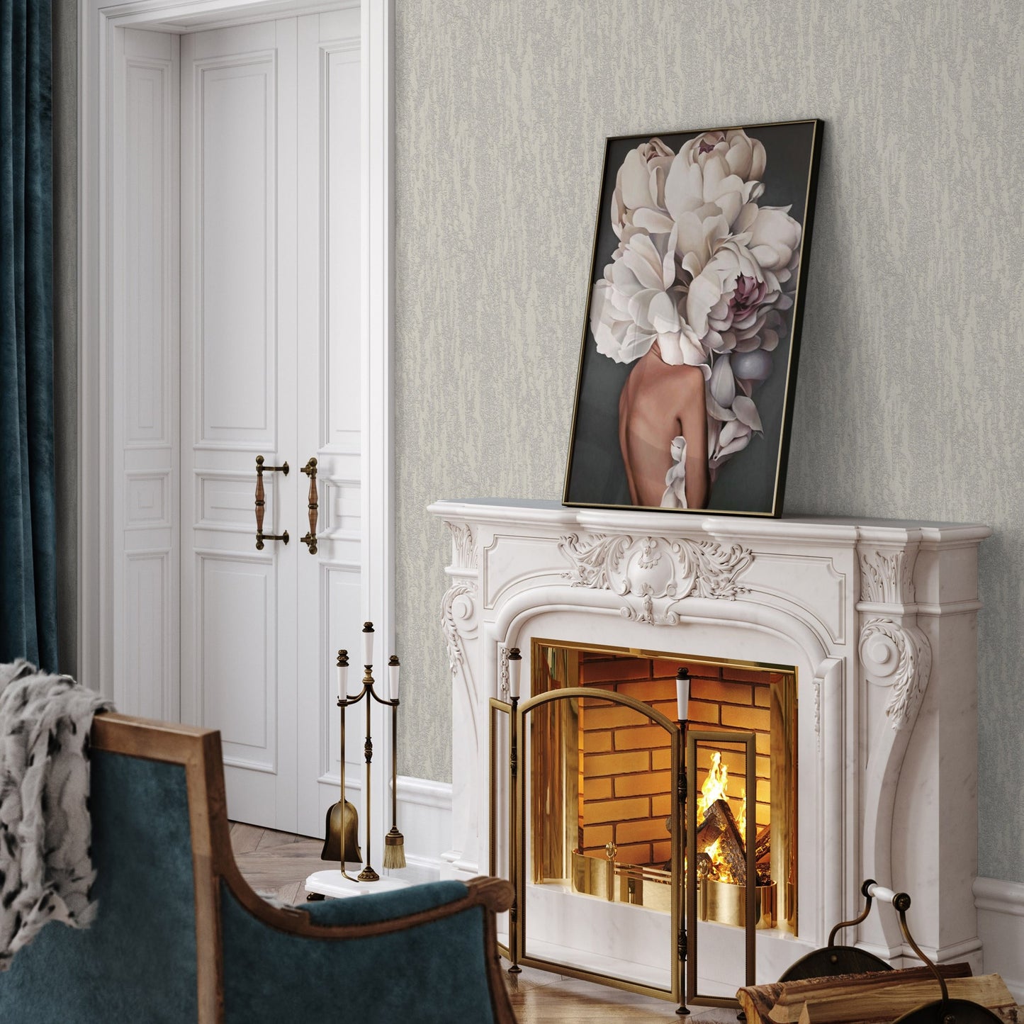 Vera Bloom 1508-3 room wallpaper by La Belle Maison