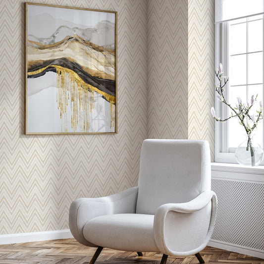Vera Bloom Silver Taupe Delicate Bloom Wallpaper by La Belle Maison