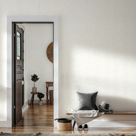 Vera Bloom Warm Grey Delicate Bloom Wallpaper by La Belle Maison