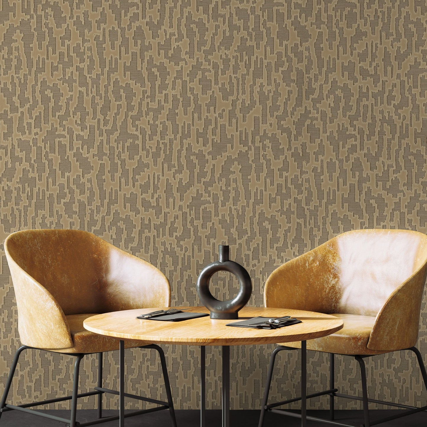 Vera Bloom Truffle Garden Floral Wallpaper by La Belle Maison