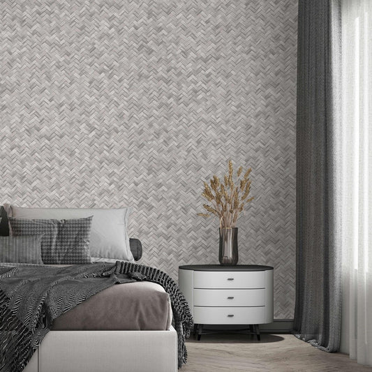Vera Bloom Warm Grey Floral Wallpaper by La Belle Maison