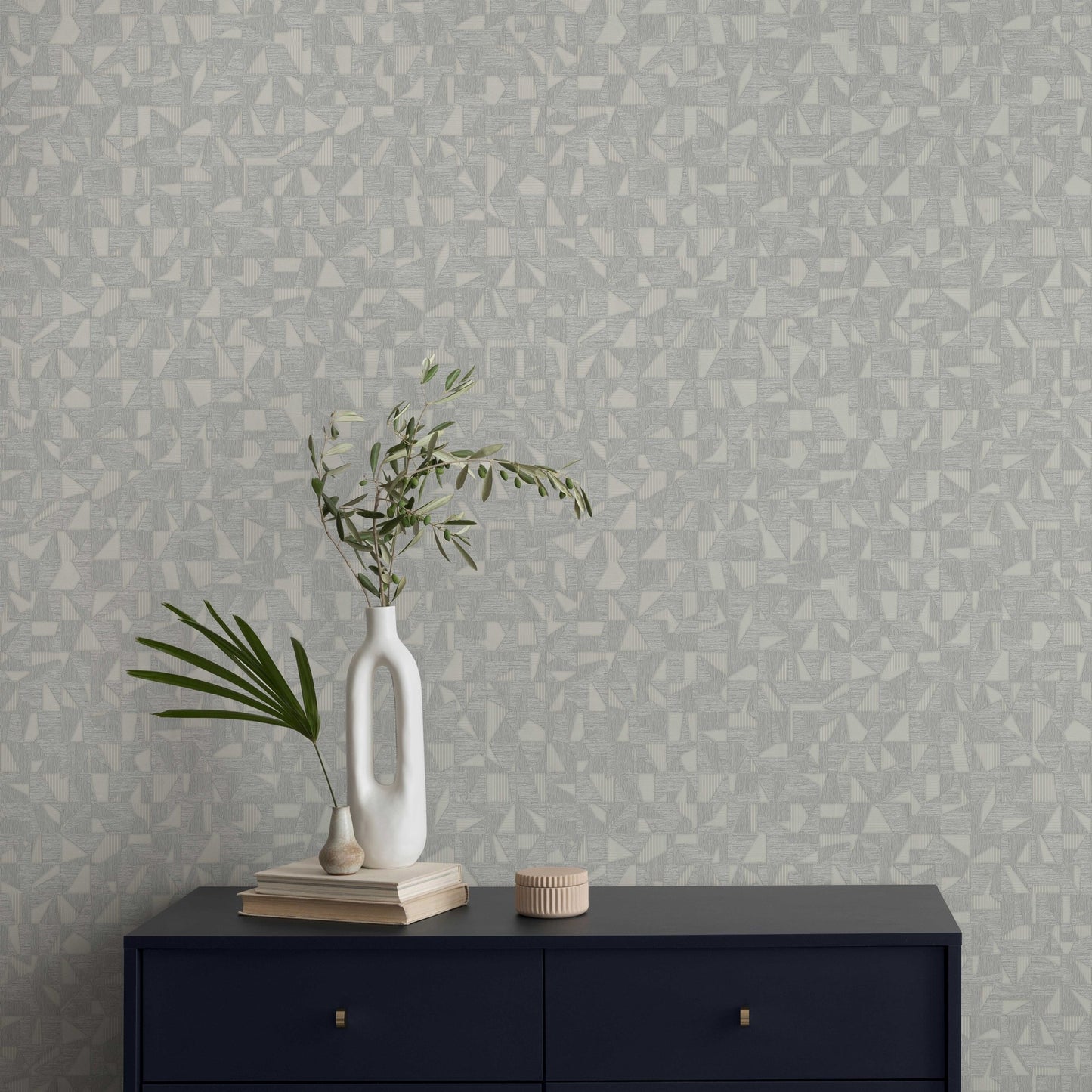 Vera Bloom Dove Grey Soft Bloom Wallpaper by La Belle Maison