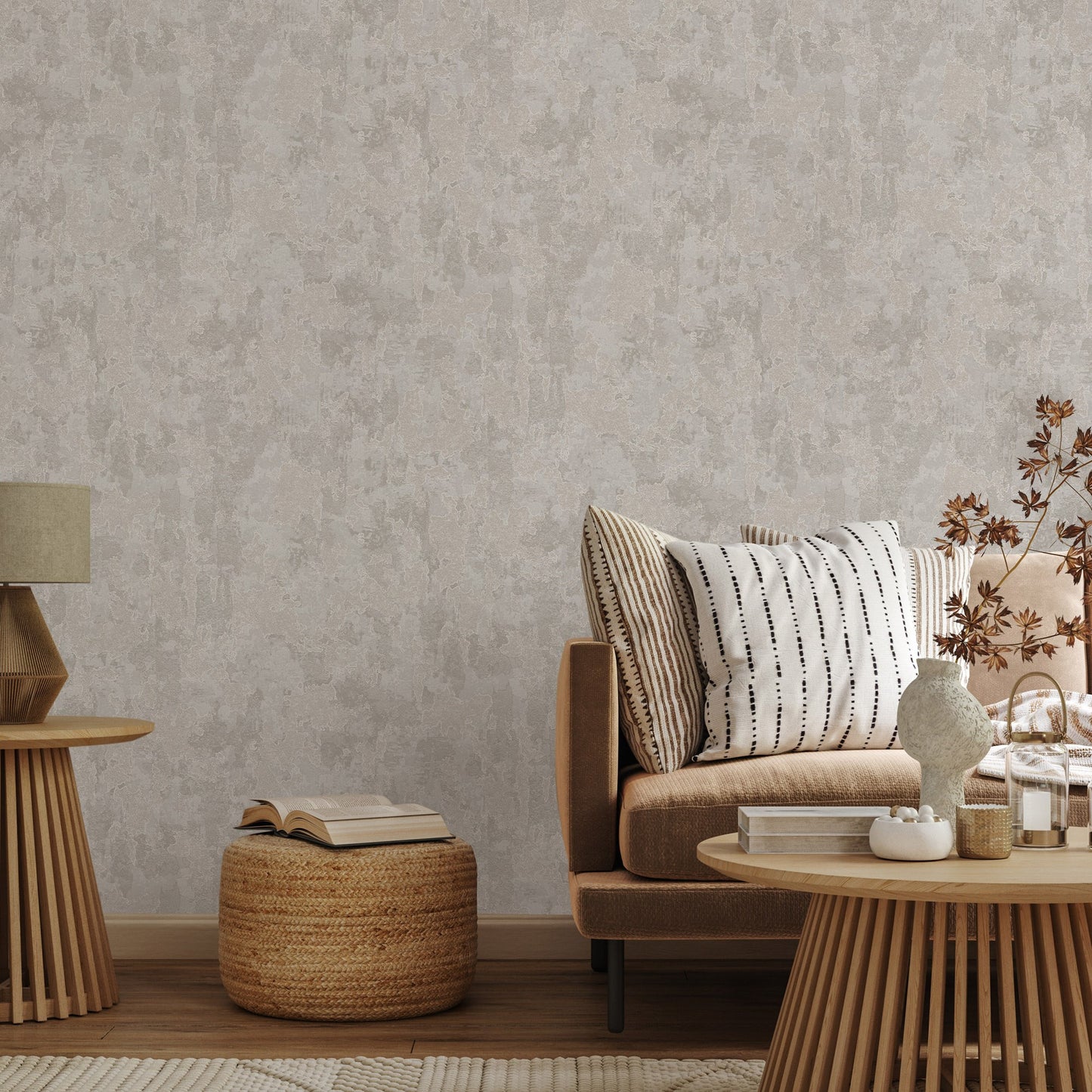 Vera Bloom Cocoa Floral Wallpaper by La Belle Maison
