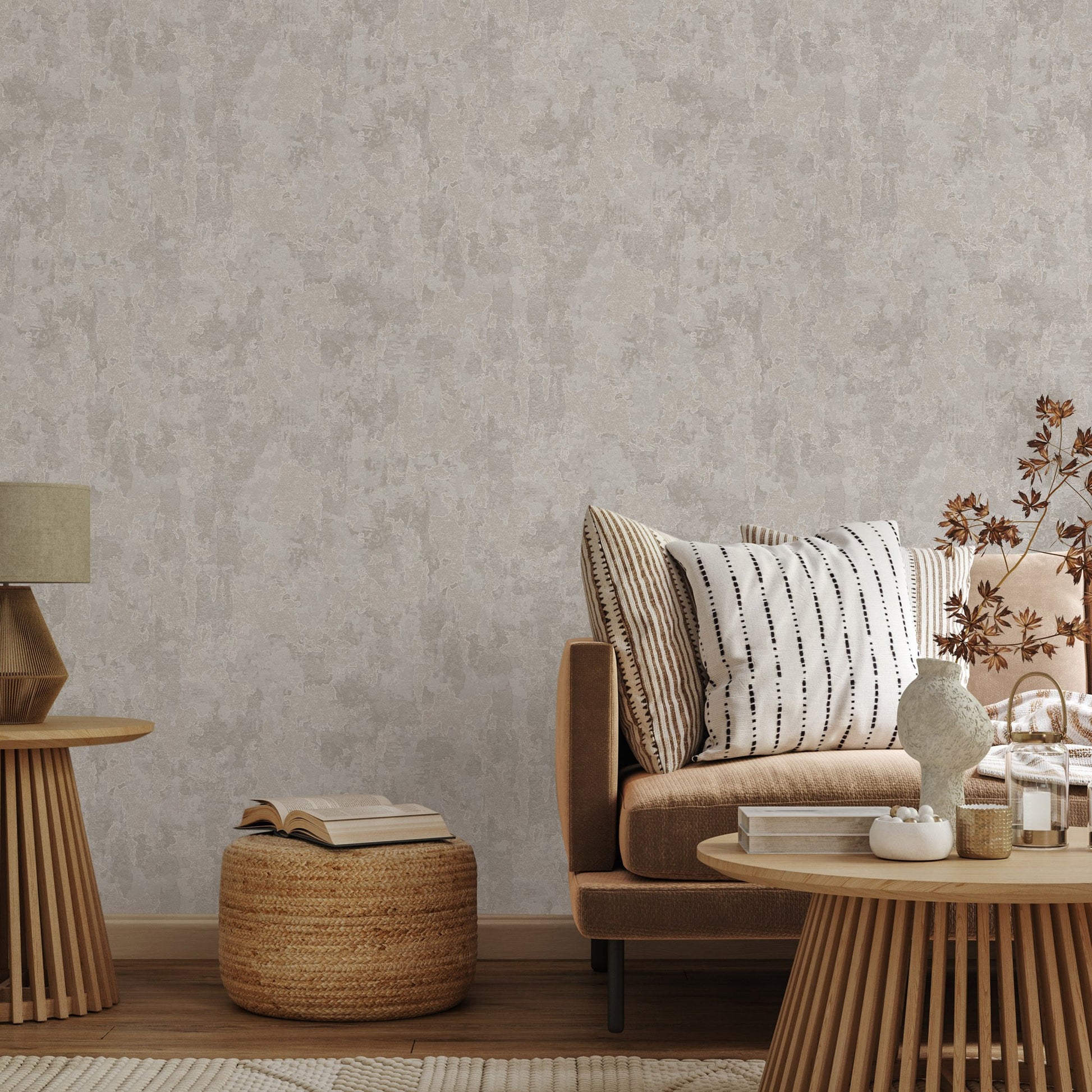 Vera Bloom Cocoa Floral Wallpaper by La Belle Maison