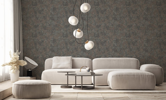 Vera Bloom Slate Garden Floral Wallpaper by La Belle Maison