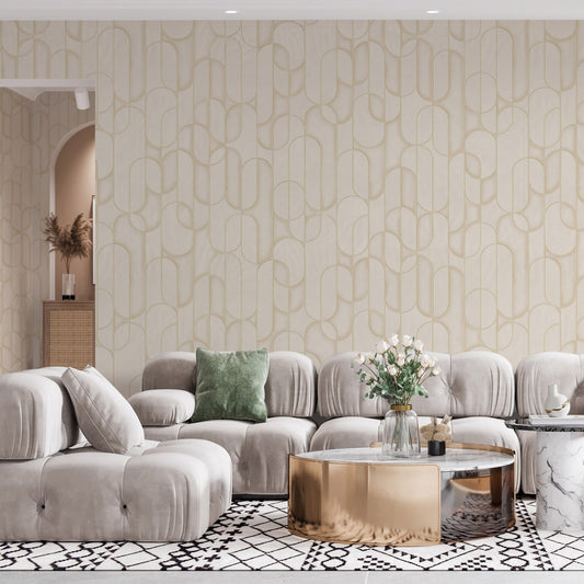 Vera Bloom Dune Floral Wallpaper by La Belle Maison