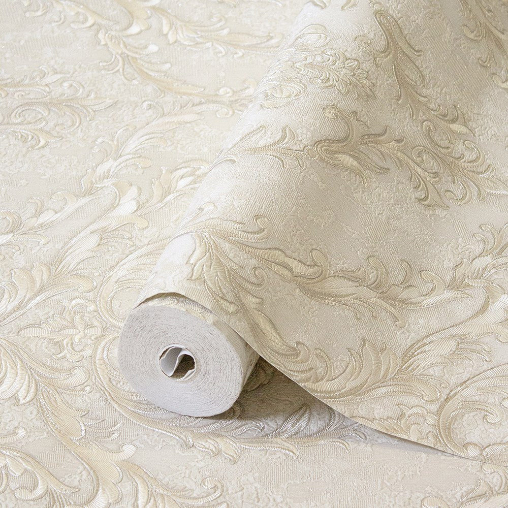Villa Dante Stone Refined Motif Wallpaper by La Belle Maison