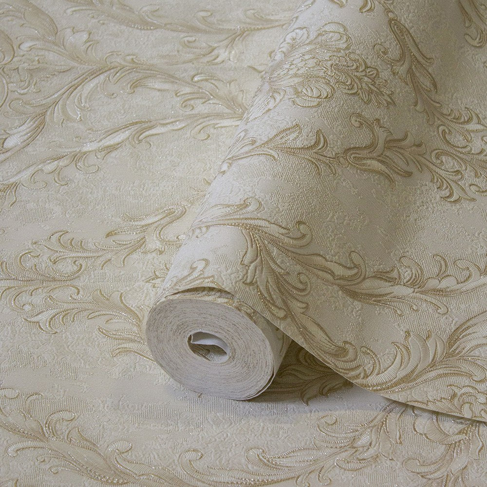 Villa Dante Biscuit Villa Texture Wallpaper by La Belle Maison