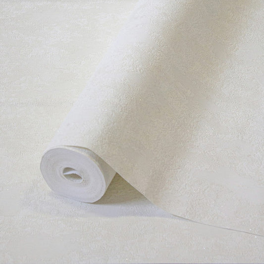 Villa Dante Mist Soft Damask Wallpaper by La Belle Maison
