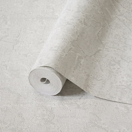 Villa Dante Stone Grey Soft Damask Wallpaper by La Belle Maison