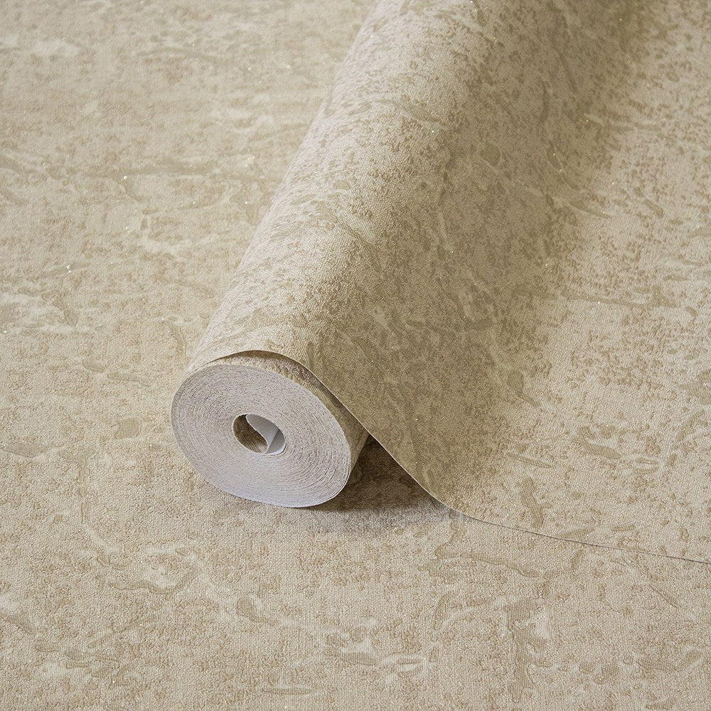 Villa Dante Biscuit Classic Damask Wallpaper II by La Belle Maison