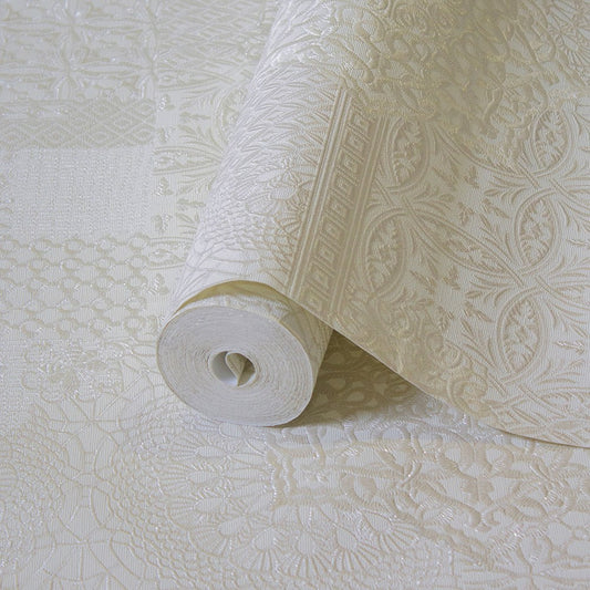 Villa Dante Pebble Refined Motif Wallpaper by La Belle Maison