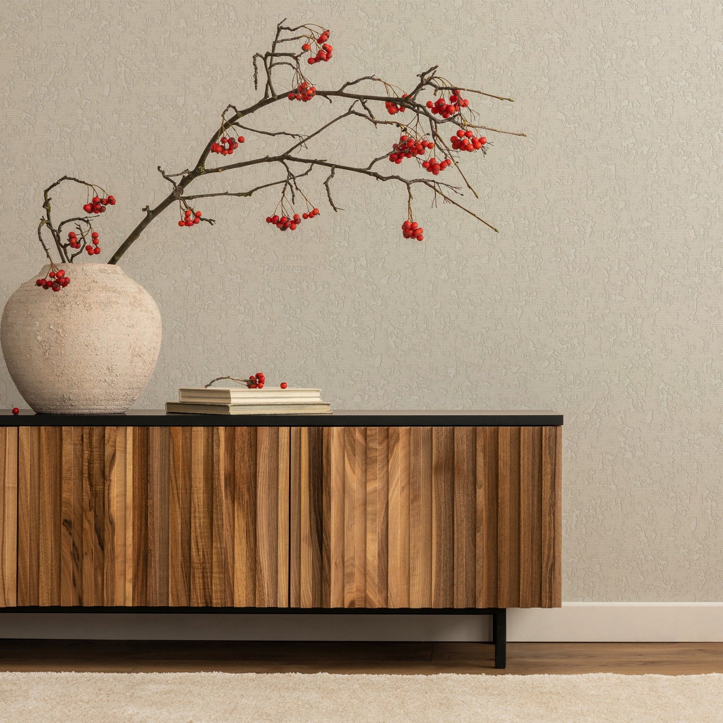 Villa Dante Desert Refined Motif Wallpaper by La Belle Maison
