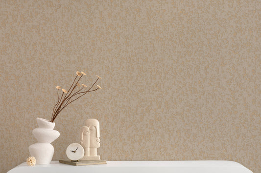 Villa Dante Biscuit Classic Damask Wallpaper by La Belle Maison