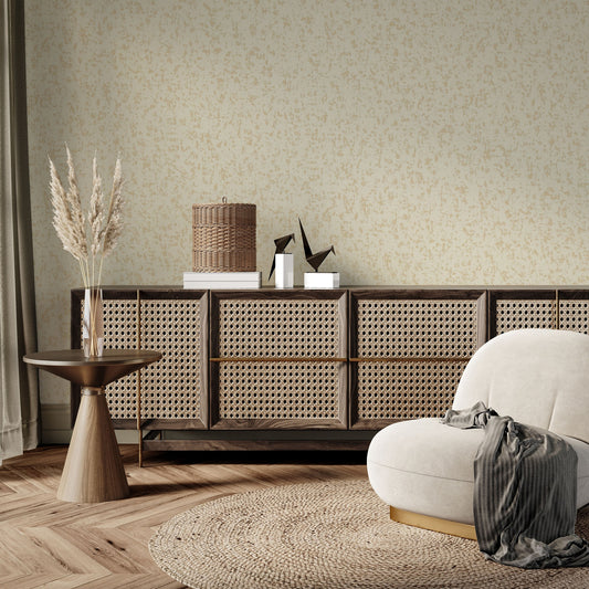 Villa Dante Vanilla Heritage Pattern Wallpaper by La Belle Maison