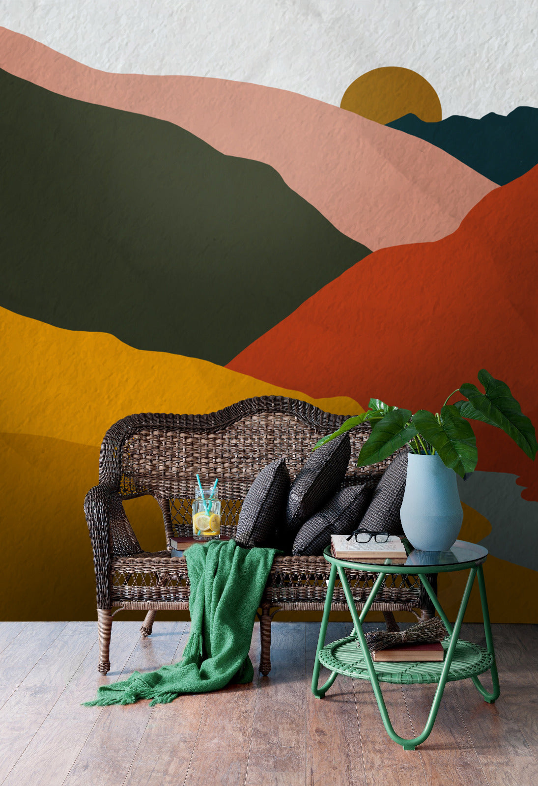 Boho Chic Wallpaper Collection I Paint me a Mountain
