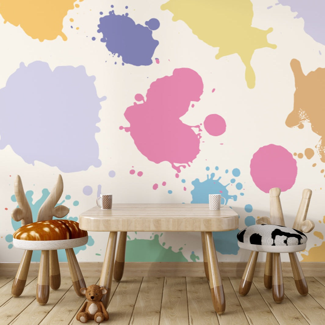Little One Wallpaper Collection I Colorful Splashes