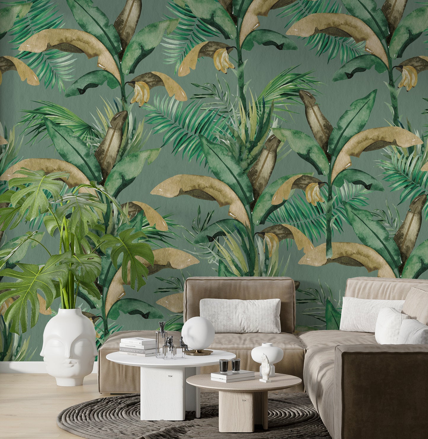 Humid Jungle Wallpaper Collection I Golden Green