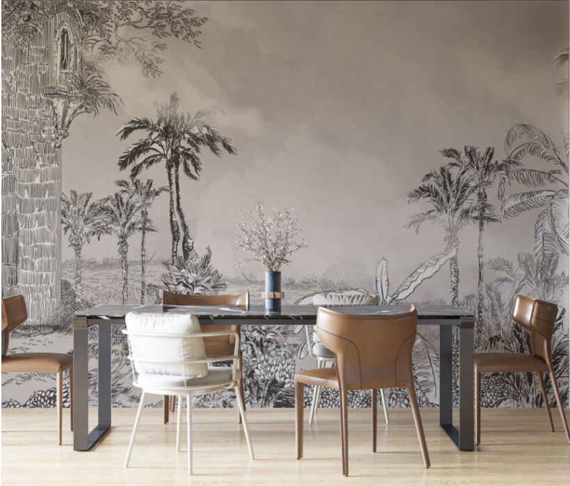 Humid Jungle Wallpaper Collection | Grey Tropic