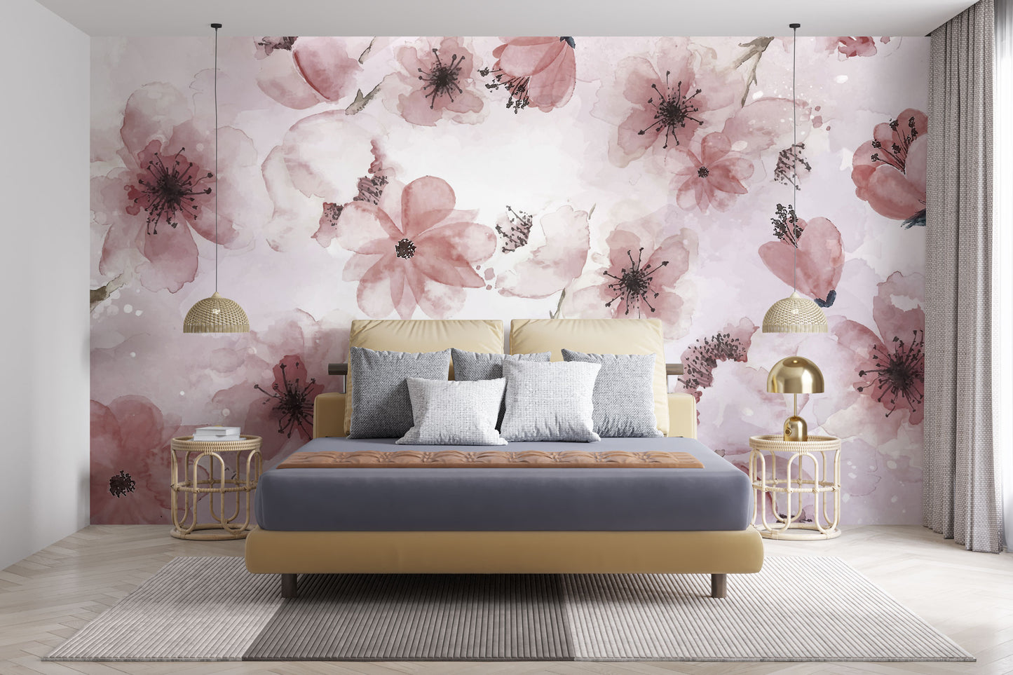 Floral Wallpaper Collection | Spring Blossom - Pink
