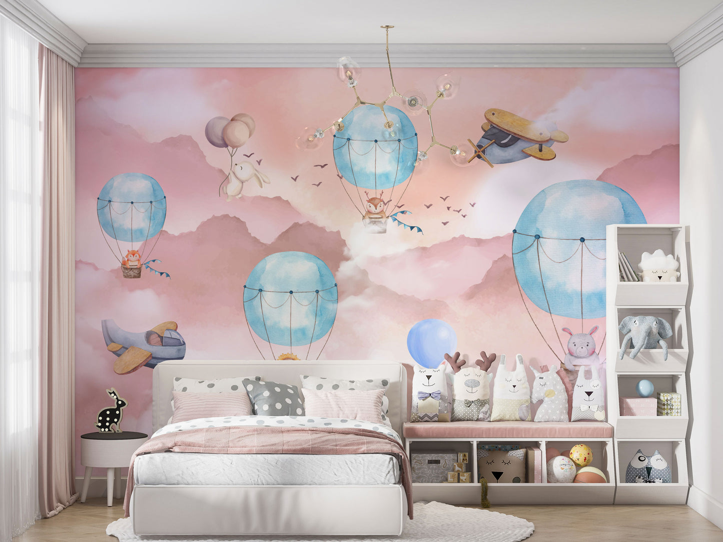 Little One Wallpaper Collection I Tour du monde - Pink