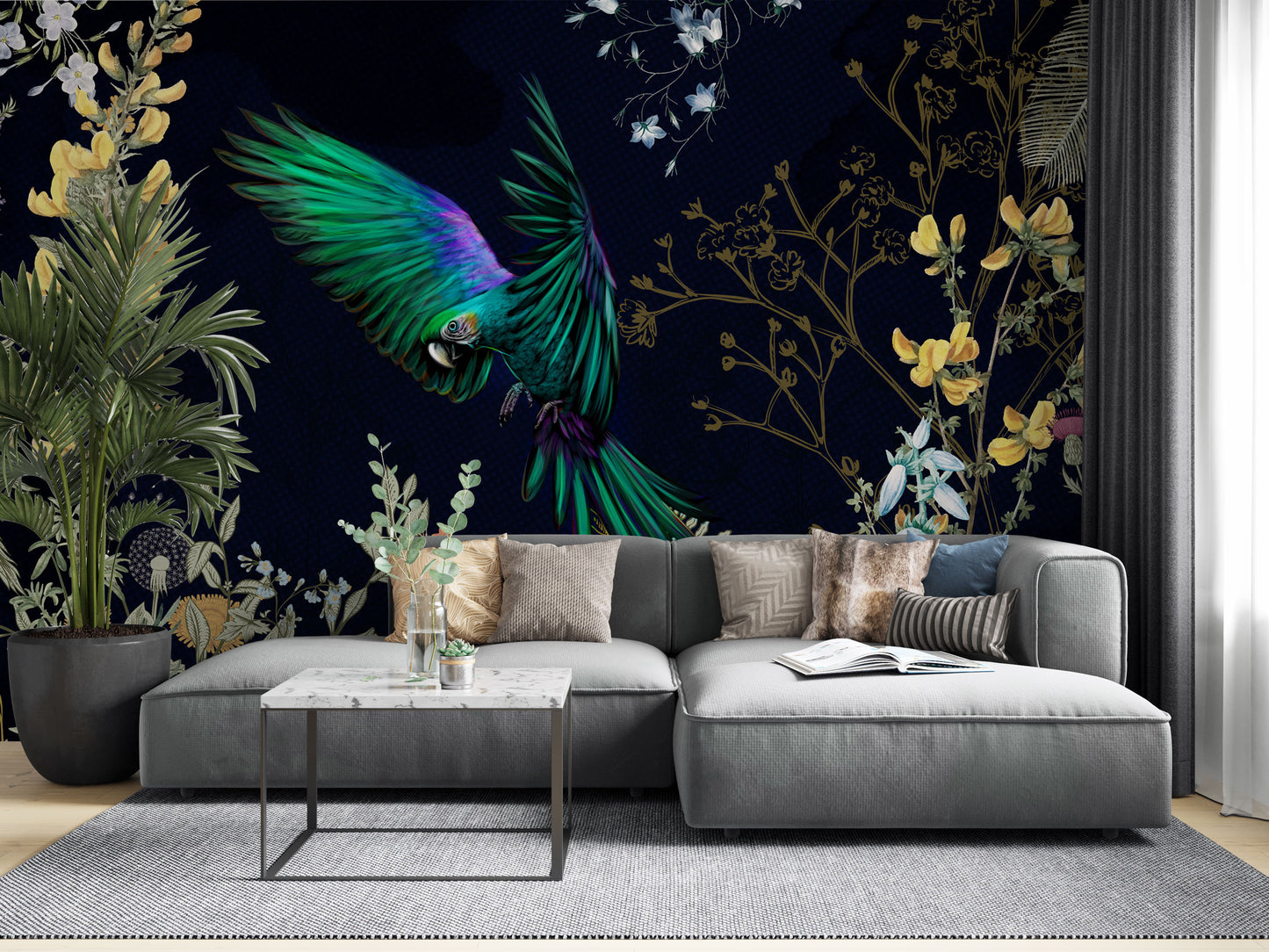 Humid Jungle Wallpaper Collection | Wild Masterpiece - Black