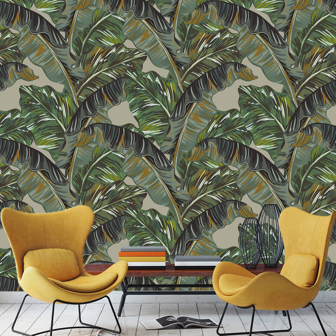 Humid Jungle Wallpaper Collection I Moutarde
