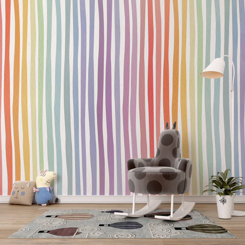 Colored Wall Wallpaper Mural | La Belle Maison